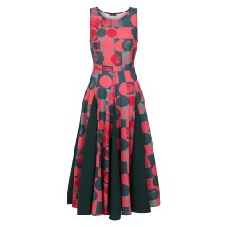 HotSquash Rochie verde închis / corai / roșu / roșu cireș