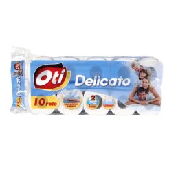 Hartie igienica OTI Delicato, 2 straturi, 10 role