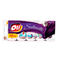 Hartie igienica OTI Satinatto, 3 straturi, 10 role, parfum lavanda