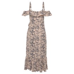 LASCANA Rochie bej / albastru închis