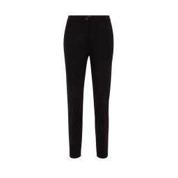WE Fashion Pantaloni cu dungă negru