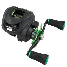 Mulineta pentru baitcasting Yumoshi GLK201, left handle (dreptaci), verde