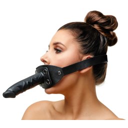 Zado Leather Dildo & Gag 2020254 Black
