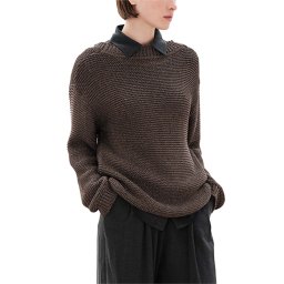 IOANNA KOURBELA Pulover "Glam Rock" Scoop-Back Longsleeve W235502 13285-vividkhaki