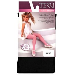 Ciorapi cu Chilot din Microfibra pentru Fetițe, Terri Mimi 40 DEN, Culoare Negru