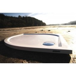 Cadita de dus 100cm semirotunda Sanswiss gama Marblemate