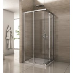 Acces pe colt 100 cm Sanswiss gama SALIA sticla transparenta