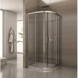 Cabina de dus semirotunda 100 cm Sanswiss gama Salia sticla DURLUX 200 Mat