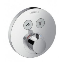 Baterie cu termostat incastrata Hansgrohe gama ShowerSelect S, 2 functii, crom