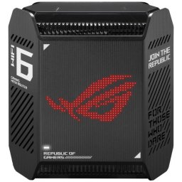 Sistem Wi-Fi Mesh Gaming ROG Rapture GT6 (B-1-PK), AX10000, Tri-Band, acoperire 275m², Tri-Core 1.7GHz CPU, 256MB/512MB Flash/RAM, 2.5G port
