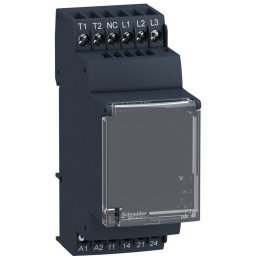 Releu control tensiune si temp. motor - Rm35-T - 24 - 240 V C.A./C.C. - 2 NO Schneider RM35TM50MW