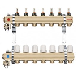 Distribuitor/colector-repartitor tip RZP 1'' 7 cai - RZP07S