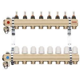 Distribuitor/colector-repartitor tip RZP 1'' 8 cai - RZP08S