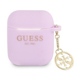 Husa de protectie Guess 4G Charm pentru Airpods 1/2, GUA2LSC4EU, Mov