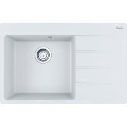 Chiuveta Franke Centro CNG 611/211-78, Fragranit, 78x50 cm, Cuva stanga, Alb 114.0633.144