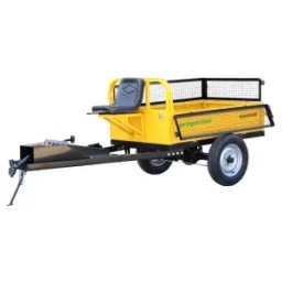 Remorca cu tractiune 500kg cu obloane ProGARDEN Alpine RM500T, 1 osie, prindere bolt pentru motocultor