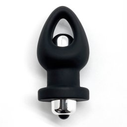Woomy Orny Vibrating Silicone Plug Black