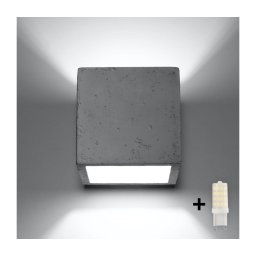 Aplică LED MURO 1xG9/3,5W/230V beton Brilagi