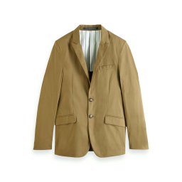 SCOTCH & SODA Sacou Unconstructed Lightweight Poplin 2-Button Blazer 169782 SC0414 khaki
