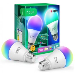 Set 2 becuri LED RGB Smart NOUS P3Z ZigBee
