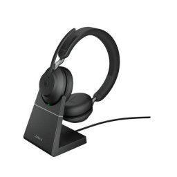 Casti cu microfon Jabra Evolve2 65 MS Stereo, Bluetooth, Statie de incarcare, USB Type-C, Negru