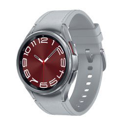 Smartwatch Samsung Watch 6 Classic SM-R950, ecran AMOLED 1.31", 2GB RAM, 16GB Flash, Bluetooth 5.3, Carcasa Otel, 43mm, Waterproof 5ATM, Argintiu