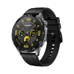 HUAWEI WATCH GT 4 46mm Black, Curea Black Fluoroelastomer, Android/iOS