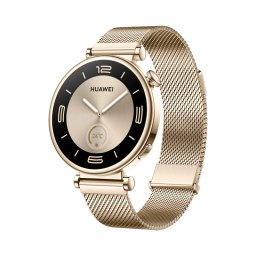 HUAWEI WATCH GT 4 41mm Light Gold, Curea Gold Milanese, Android/iOS