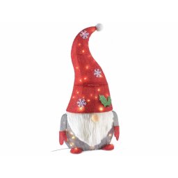 Figurina Mos Craciun cu leduri 50x30x102 cm