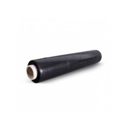 Folie stretch manuala neagra, 23 microni, greutate 1.3 kilograme net, neagra