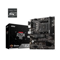 Placa de baza A520M PRO Socket AM4