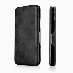 Husa Techsuit - Husă portofel - compatibil cu Apple iPhone 15 Pro Max Techsuit Safe Plus - Suport carduri - culoare Negru