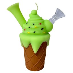Urban Crew Bong silicon Ice Cream verde 14cm