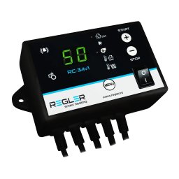 Controler centrala pe lemne/carbune REGLER RC 34v1, comanda pompa IC si ventilator, conexiune termostat de ambient