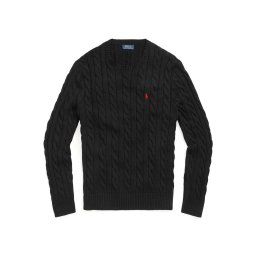 POLO RALPH LAUREN Pulover Ls Driver Cn-Long Sleeve 710775885012 001 black
