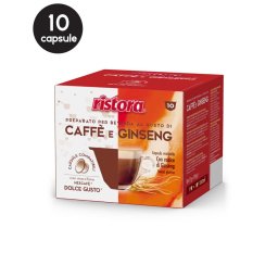 10 Capsule Ristora Caffe e Ginseng - Compatibile Dolce Gusto
