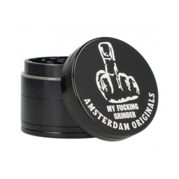 Grinder CNC Finger Amsterdam Originals aluminiu negru 4 Parti Ø50mm