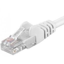 Cablu UTP cat 5e 0.25m Alb, sputp002W