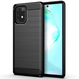Husa Husa pentru Samsung Galaxy S10 Lite - Techsuit Carbon Silicone - Black