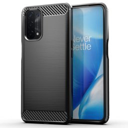 Husa Husa pentru Oppo A54 5G / A74 5G / OnePlus Nord N200 5G - Techsuit Carbon Silicone - Black