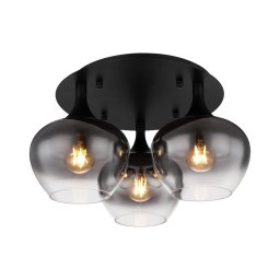 Lustră aplicată MAXY 3xE27/40W/230V negru Globo 15548-3D