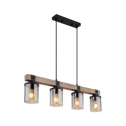 Lustră pe cablu LILA 4xE27/60W/230V Globo 15555-4H