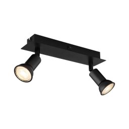 Spot DREW 2xGU10/35W/230V negru Globo 57998-2