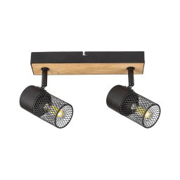 Spot METTA 2xE14/40W/230V stejar Rabalux 71152