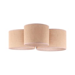 Duolla - Plafonieră ROLLER TRIO 3xE27/60W/230V bej