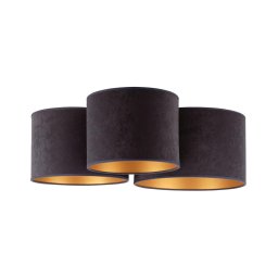 Duolla - Plafonieră ROLLER TRIO 3xE27/60W/230V antracit