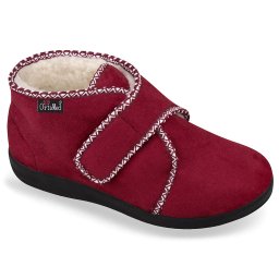 Ghete de casa, imblanite, pentru femei OrtoMed 815-T70 bordo