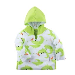 Poncho Baie UPF50 + Zoocchini, 0-12 Luni, Alligator