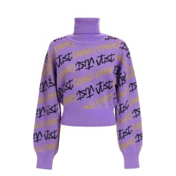 JUST CAVALLI Tricotat 75PAFM19CM29N 340 violet tulip