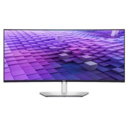 Monitor IPS LED Dell 38" U3824DW, WQHD+ (3840 x 1600), HDMI, DisplayPort, Boxe, Ecarn Curbat, 60 Hz, 5 ms, Argintiu